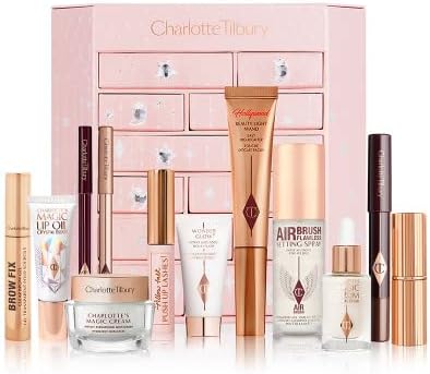 Charlotte Tilbury CHARLOTTE'S DIAMOND CHEST OF BEAUTY STARS 12 DOOR ADVENT CALENDAR, 600g